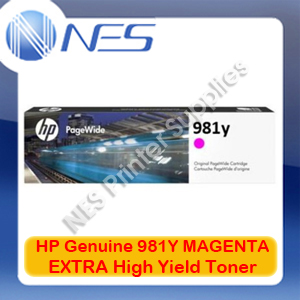 HP Genuine 981Y MAGENTA EXTRA High Yield Toner Cartridge for PageWide 586dn/586f/586z/556dn/556xh [L0R14A]